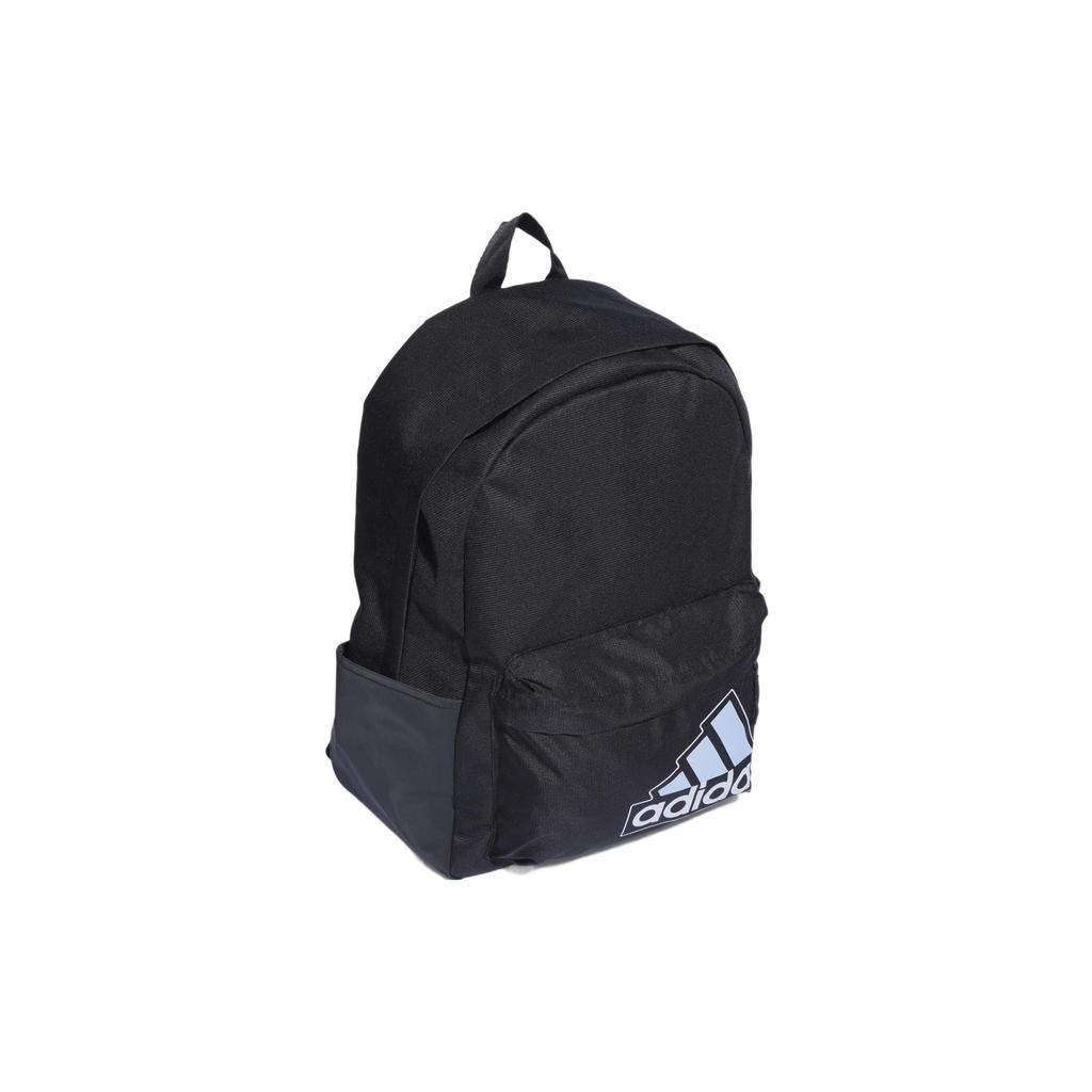 Adidas Essential Large Logo New Sports Polyester Backpack Unisex Backpack Black Blue HR9625