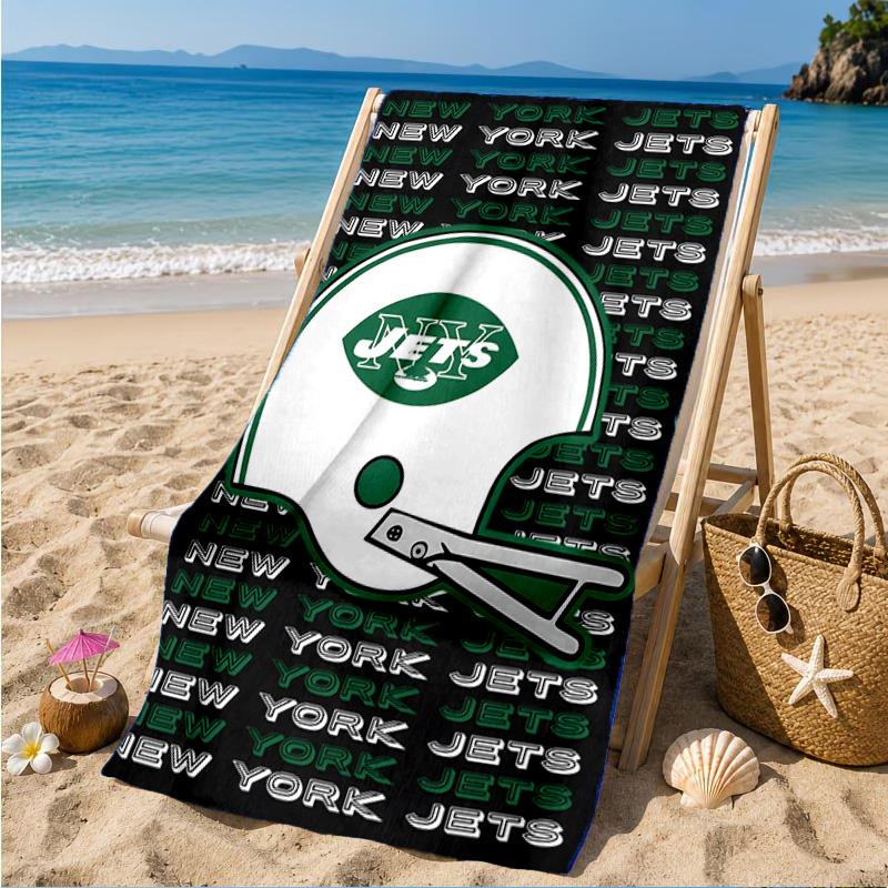 Jets Helmet Beach Towel, Microfiber Beach Towel, Perfect For Pool, Beach, Travel, Home Decor Beach Party Fan gifts