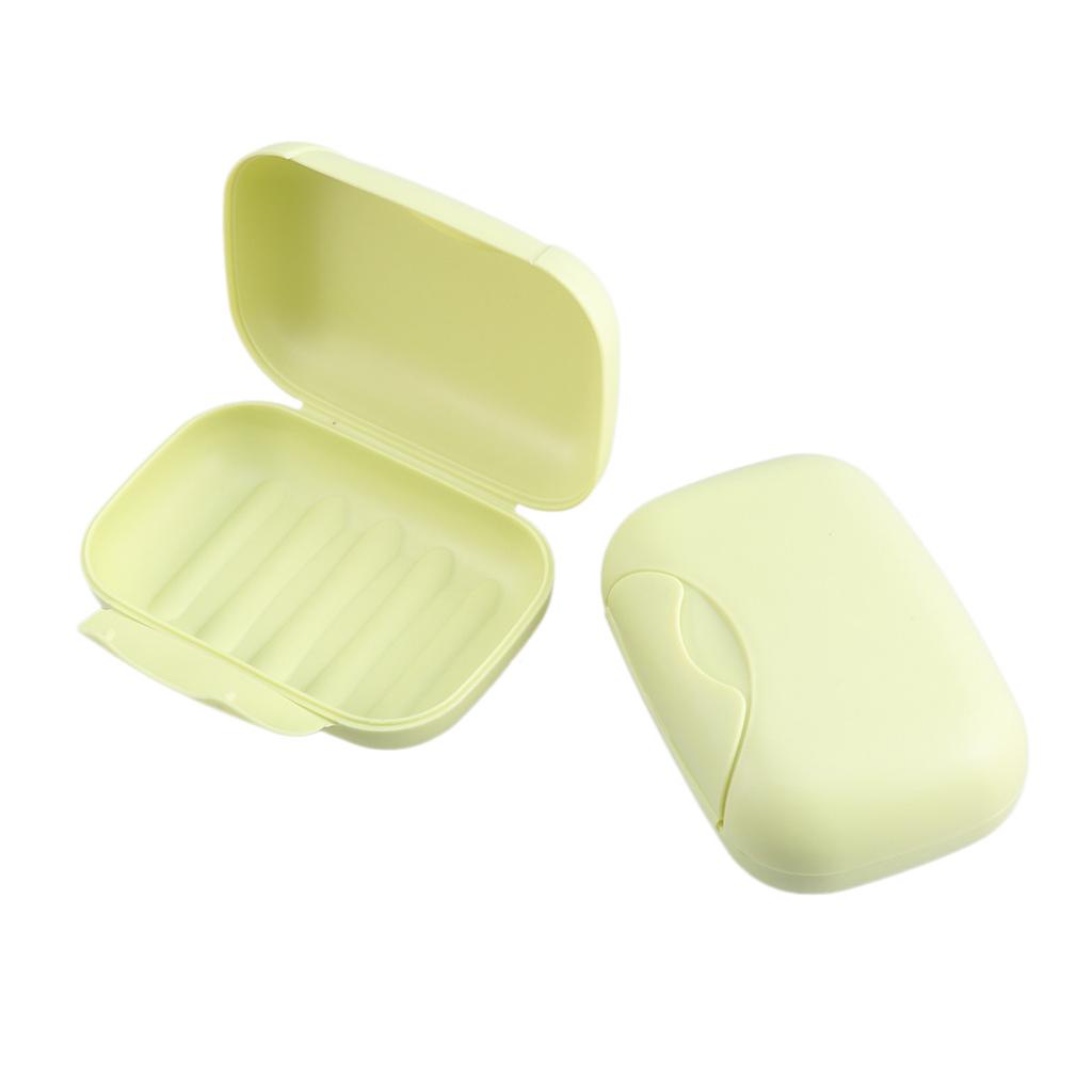 Portable Soap Dish Box Holder Container for Travel Camping Hiking Bathroom Use Locking Design Leakproof Compact Lightweight PP