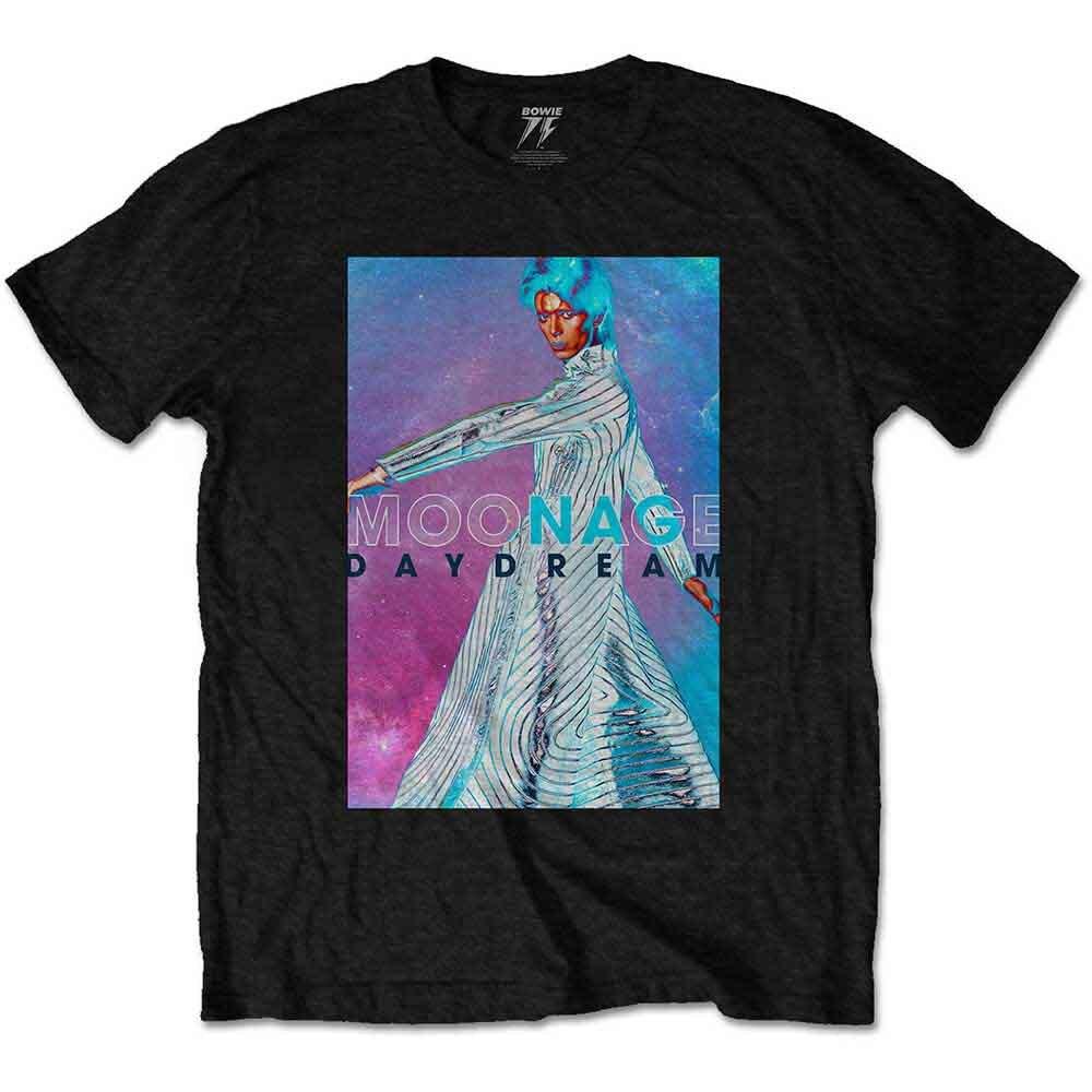 David Bowie Moonage Space T-Shirt Black New L