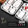 OEING 304 Stainless Steel Canteen Lunch Tray