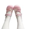 For example, Lolita indoor small leather shoes cute cartoon Velcro round head soft sole princess shoes