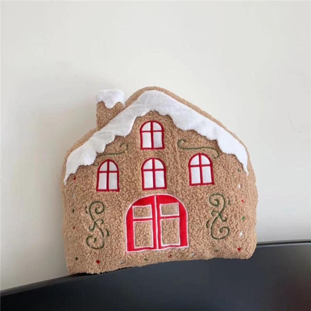 Christmas Gingerbread Man Pillow & Tree Cushion - Holiday Decoration Gift for Boys & Girls