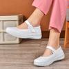 New nurse shoes with soft soles, summer models, comfortable thick soles, increased height, breathable and not tired feet, non-slip little white shoes