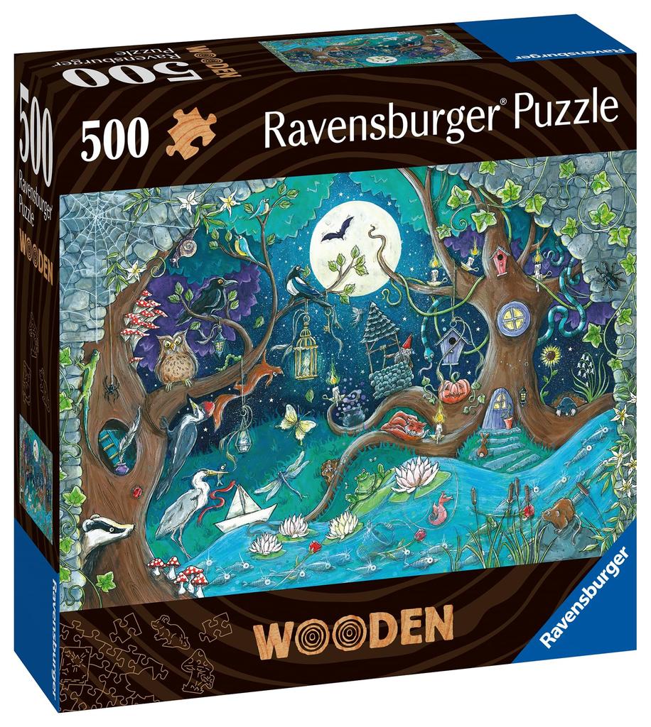 Ravensburger Wood Puzzle Fantasy Forest 500 Puzzle Jigsaw 17516 1 (Puslespill av tre)