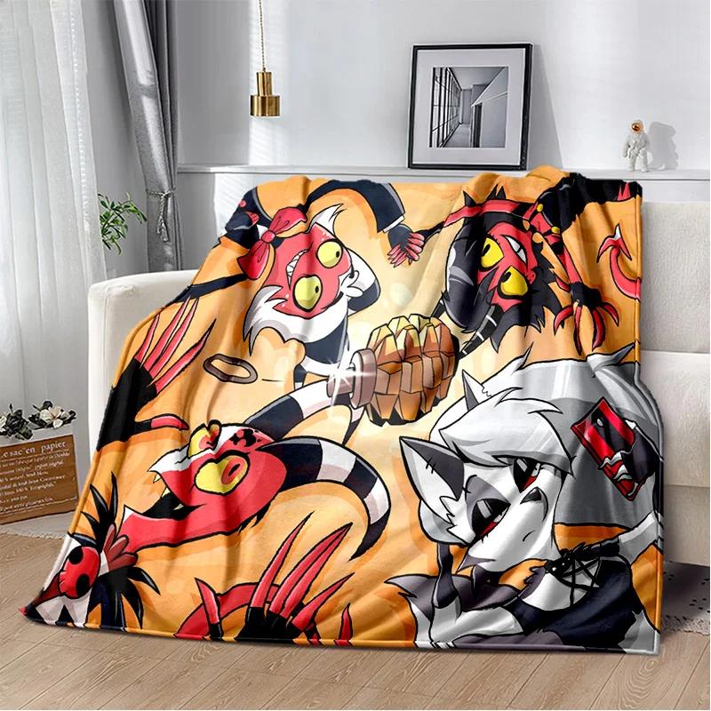 Helluva Boss Blitzo Adult Animation Soft Plush Blanket,Flannel Blanket Throw Blanket for Living Room Bedroom Bed Sofa Picnic Kid