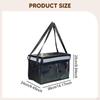 Insulated Food Delivery Bag with Bottom Support Multipurpose Sturdy Professional Thermal Grocery