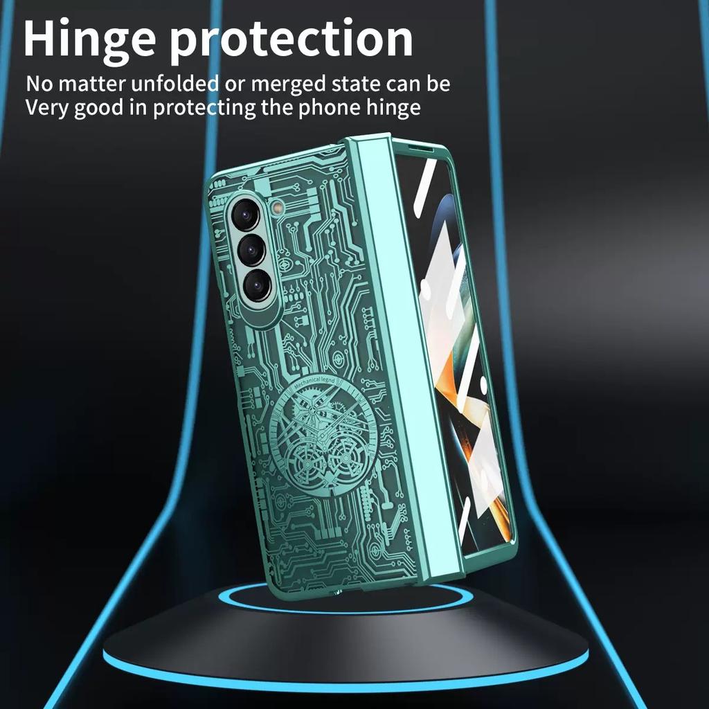 New Arrival Shell Film Magnetic Circuit Board High Transparency Phone case for Samsung Z Fold 7 6 5 PC Electroplated Phone Case