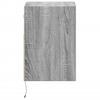 Wall Mounted Nightstands with LED Lights 2 pcs Grey Sonoma