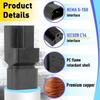 Upgrades IEC320 C14 Male to NEMA 5 15R Female Power Cord Adapters Tool Easy Installation for Data Center Equipment
