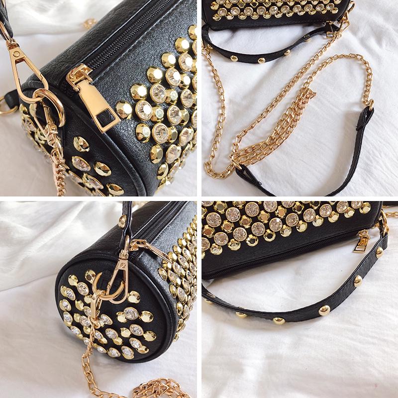 Модная квадратная сумка с блестками — фото 6