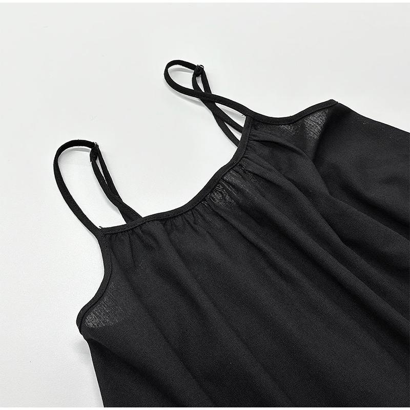 Women's Spaghetti Straps Dress Summer Sleeveless Y2k Clothes Beach Holiday Popular Big Swing Sundress 2025 Popular Clothes