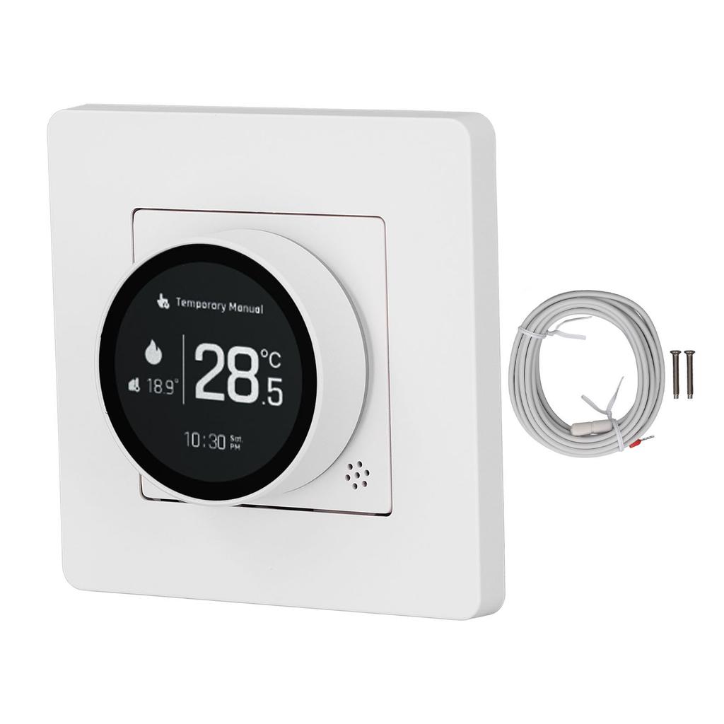 Smart Thermostat for ZigBee Electric Heating Mobile App Timing LCD Display Temperature Controller Switch 95 245VAC White