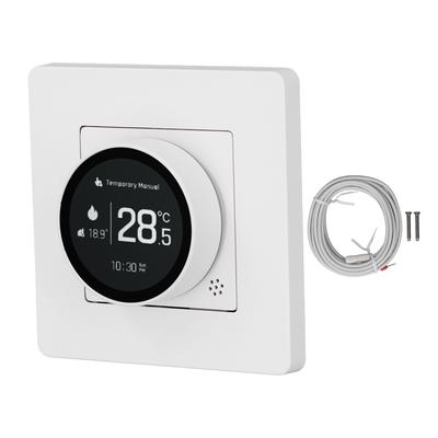 Intelligenter Thermostat für ZigBee Elektroheizung Mobile App Zeitsteuerung LCD-Anzeige Temperaturregler Schalter 95 245VAC Weiß