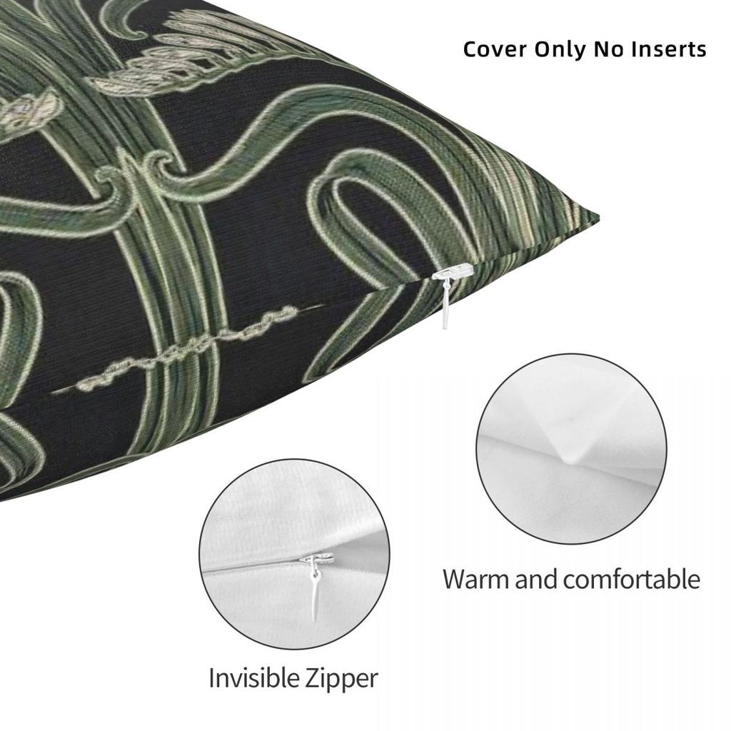 Art Nouveau Botanical Pillowcase Polyester Linen Velvet Creative Zip Decorative Throw Pillow Case Sofa Seater Cushion Cover