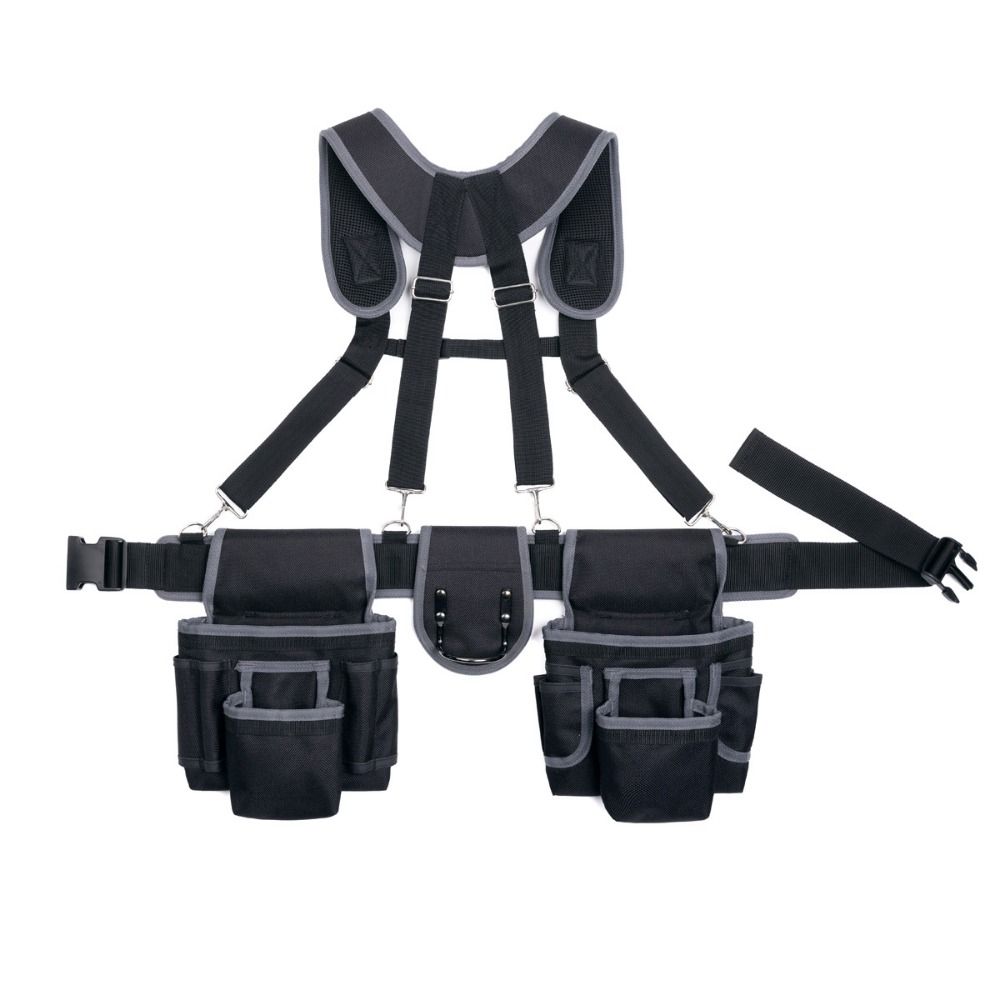 Large Capacity Woodworking Tool Belt Adjustable Design Multi Functional Tool Belt  Carpenter Work