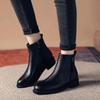 Autumn and Winter Fashion Women's Ankle Boots Side Zipper Low Heel Versatile and Slimming Ankle Boots