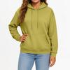 Casual Solid Color Hooded Sweatshirt with Pockets Long Sleeve Pullover Top for Women and Men Adult Fashion