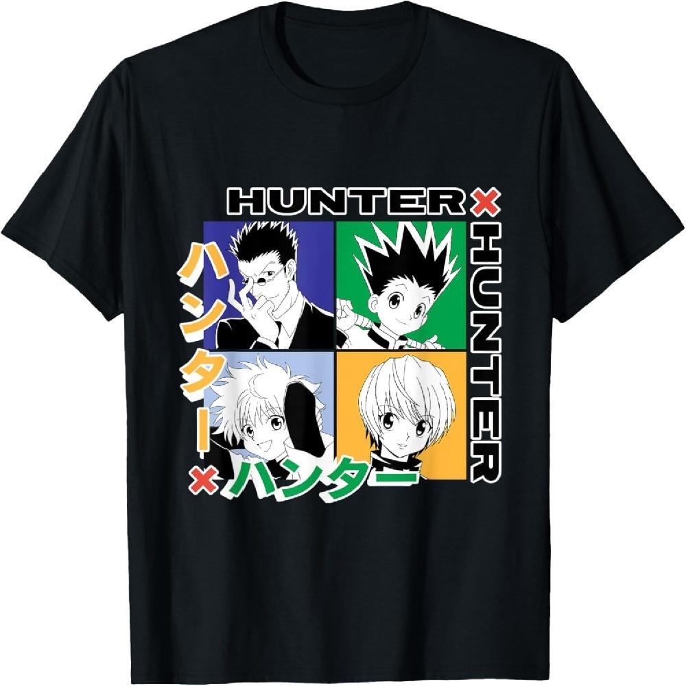 Футболка с графикой сетки Hunter X Hunter S чёрный