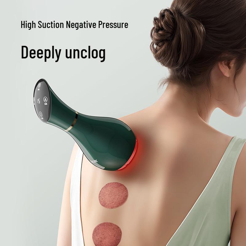 Rechargeable Electric Cupping Massager with Back Heating - Model 4503B
