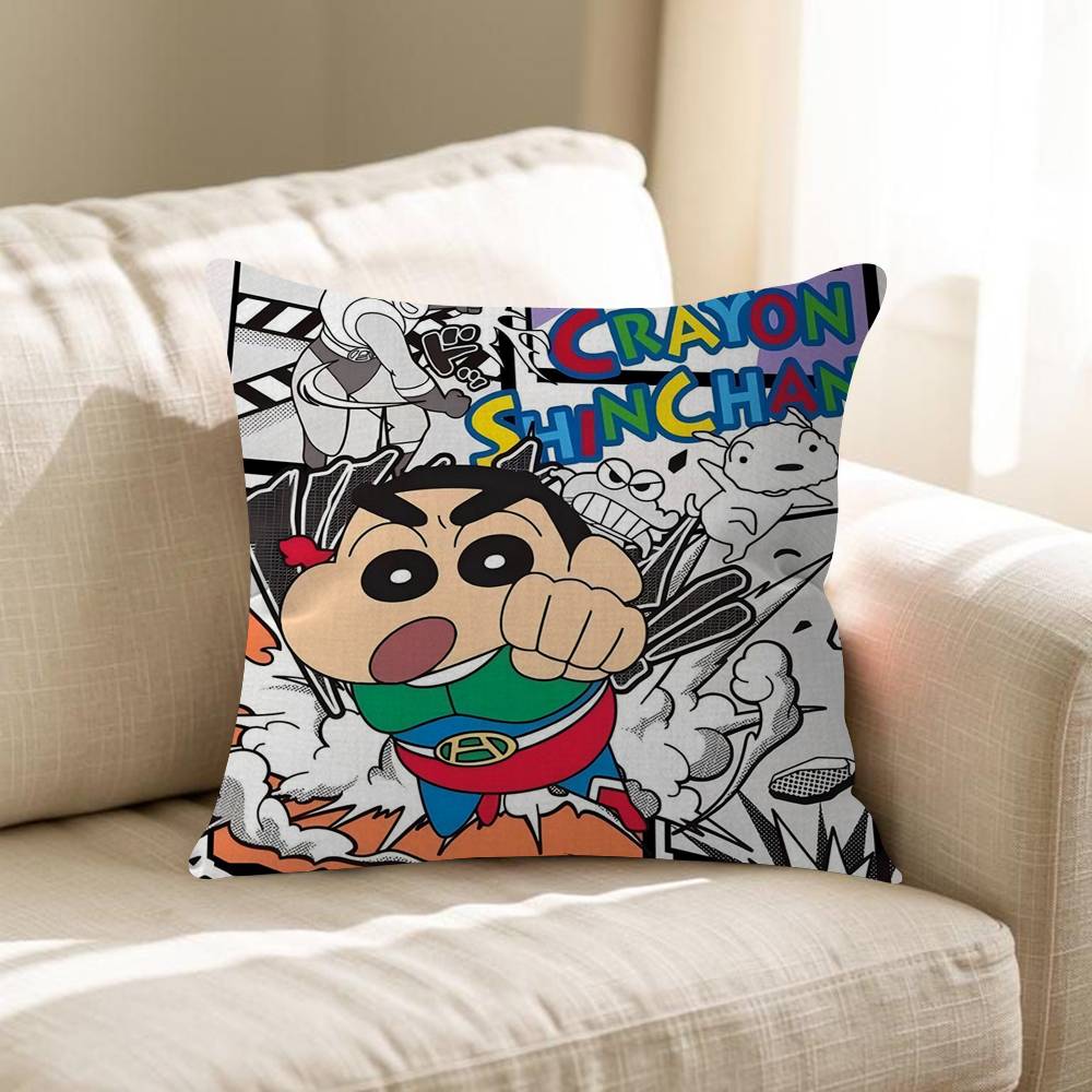 Anime CCrayon SShinChan Cushion Cover Car Throw Pillow Case For Sofa Car Christmas Gift
