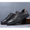 Fashion Brand Mens Casual Shoes Flat Black White Shoes Breathable Soft Male Footwear