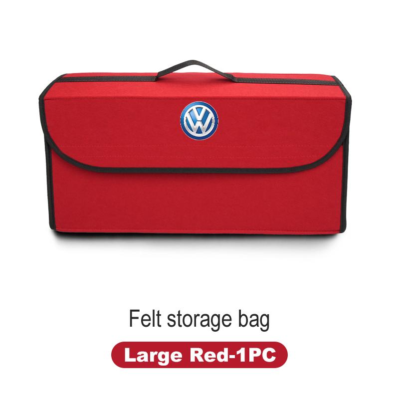 BAG1 Car Trunk Felt Storage Box Folding Organizer Auto Interior Accessories For Volkswagen VW Golf Jetta Passat Mk4 Mk5 Mk6 CC Golf