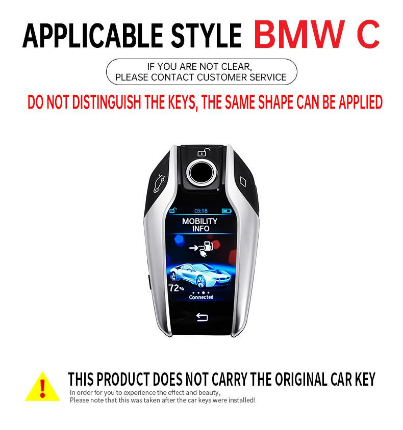 Metal Protective Case for BMW 7 Series LCD Key, X5 Remote, and 6GT Smart Touchscreen