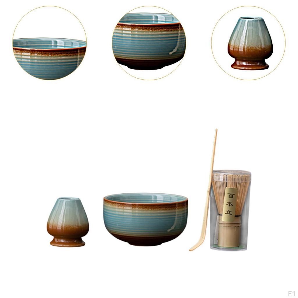 Matcha Whisk Set Ceremony Accessory Ceramic Kit Japanese Holiday