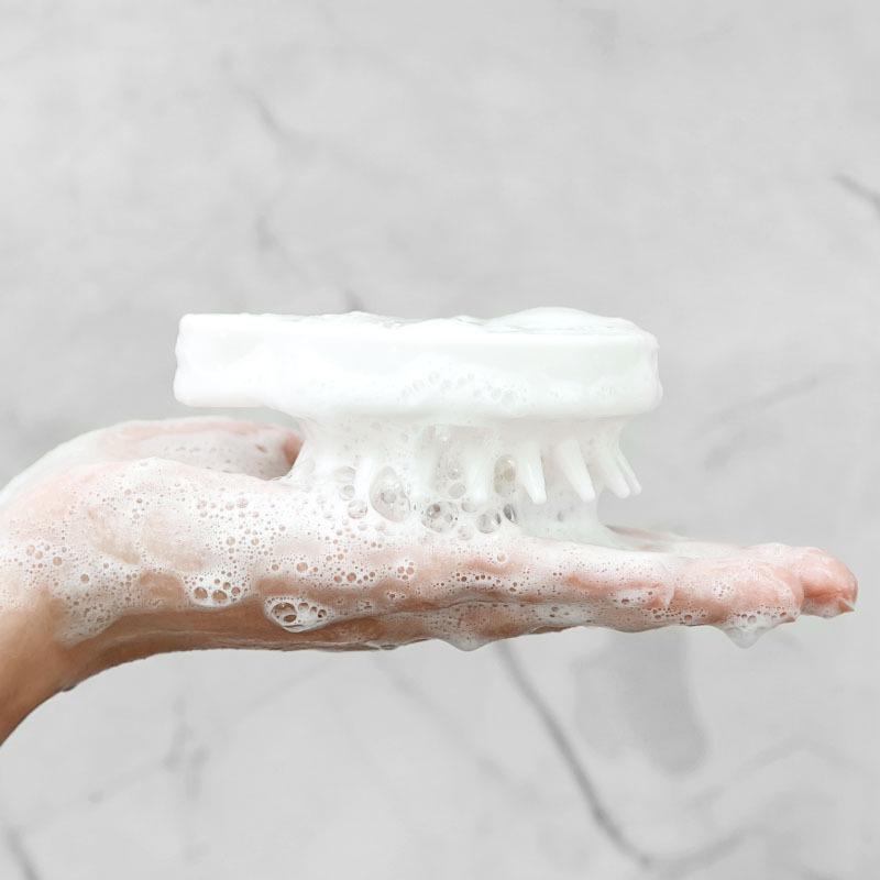 Japanese Silicone Scalp Massaging Shampoo Brush and Air Cushion Comb