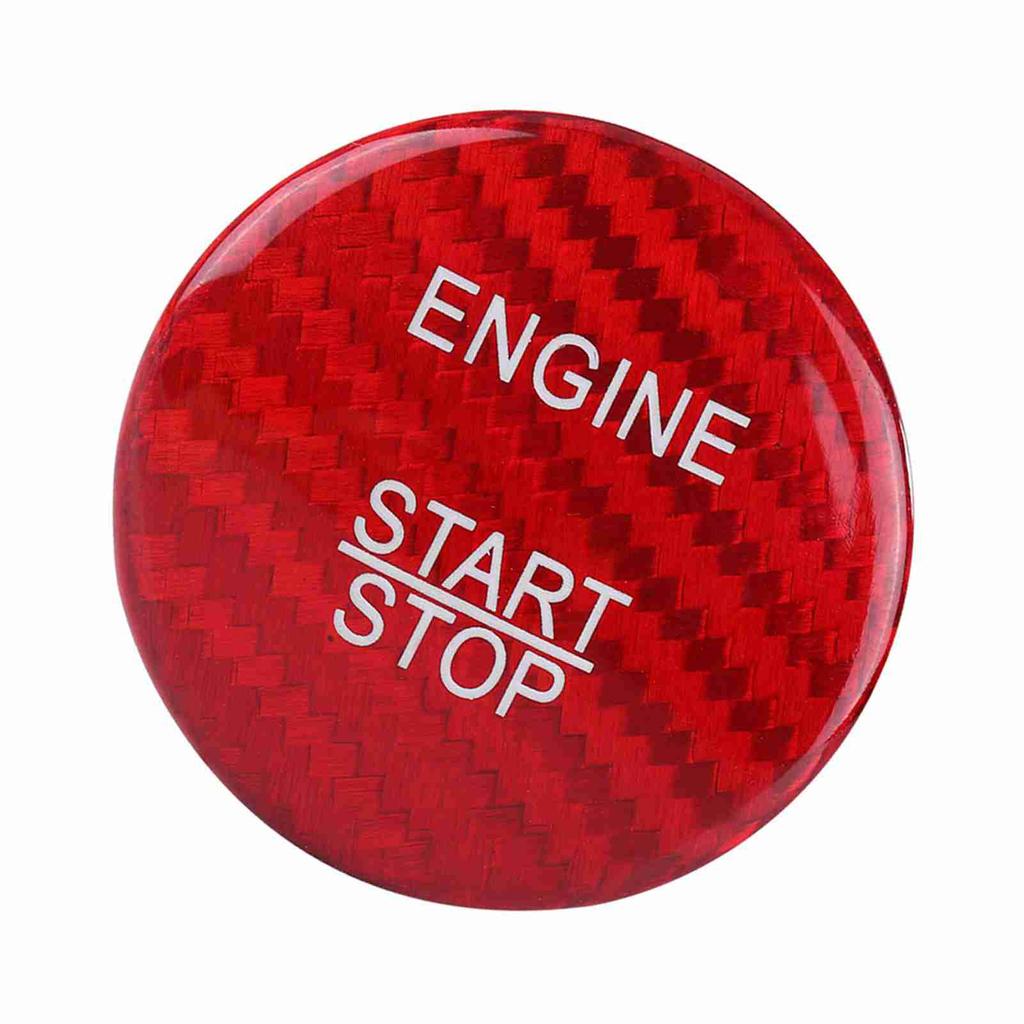 Rote Carbon Motorstartknopf Abdeckung Zierleiste für A B C GLC GLA CLA ML Klasse