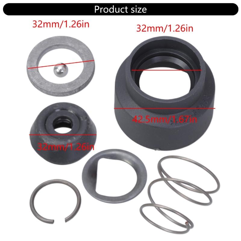 Replacement Spring and Ball Bearing Chuck Cover Kit for GBH2-20/24 GBH2-26 Impact Driver Bit Holders Accessories