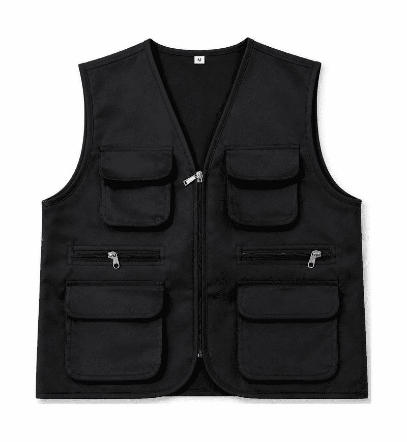 Custom Logo Multi-Pocket Volunteer Vest for Community and Photography Events