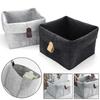 1 Pcs Fashion Minimalist Style Solid Color Felt Storage Basket For Home Personalized Dormitory Bedroom Toys Miscellaneous Boxes