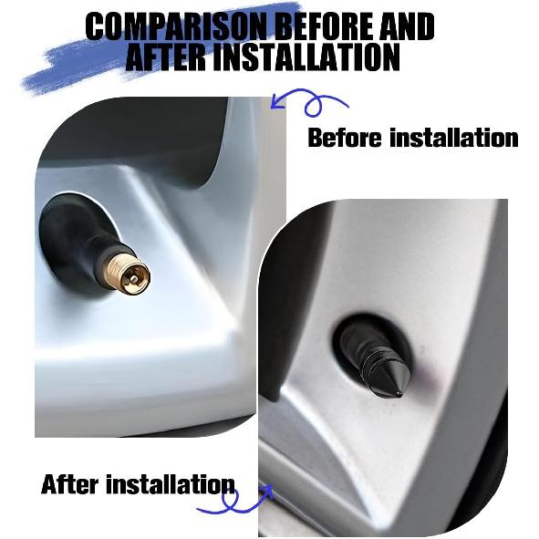 Car Tire Valve Stem Caps, 4PCS Spike Style Aluminum Alloy Leakproof Vehicle Wheel Stem Caps, Dustproof Automotive Tire Air Valve Cover Accessories,