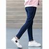 Girls Winter Denim Long Pants Kids Thicken Warm Thick Leggings Fleece Elastic Waist Trousers