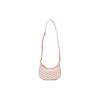 Bally Vintage Floral Zipper Closure Leather Crescent Bag Women Handbags Pink 6307413