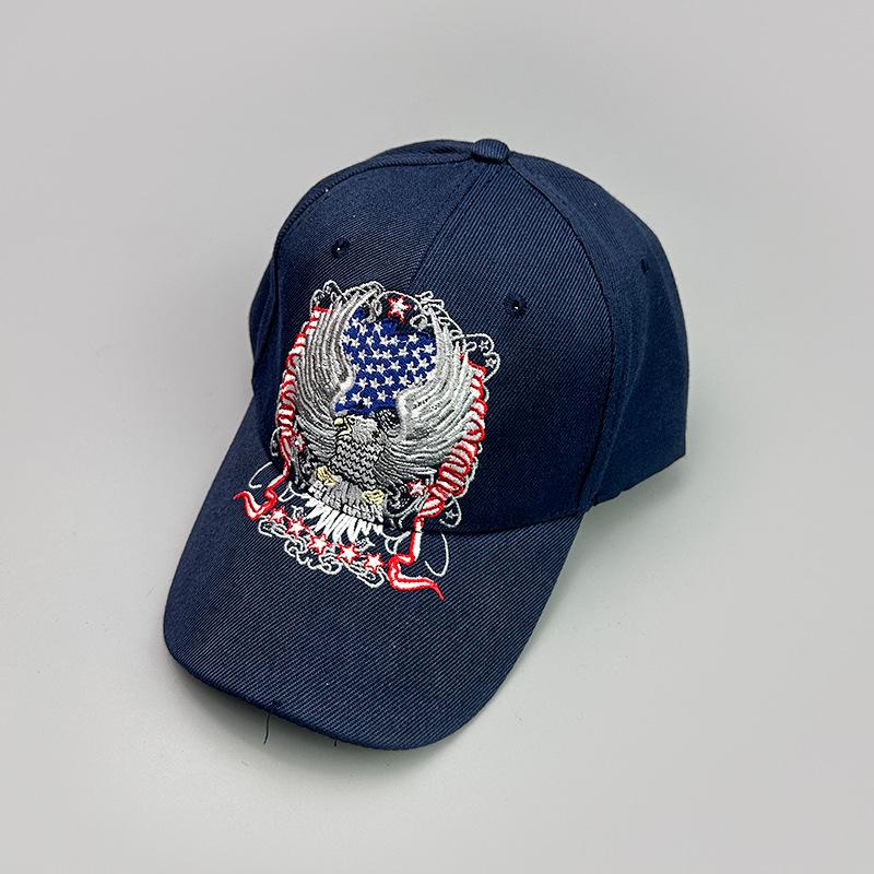 American Embroidered Eagle Baseball Cap Men'S And Women'S Sunshade Outdoor Leisure Personality Versatile Cap