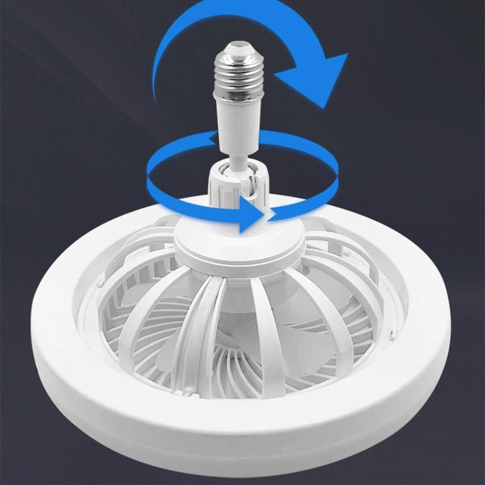 Remote Control LED Lamp Bead Three-speed Mode Fan Ceiling Light E27 Screw Fan Light Study