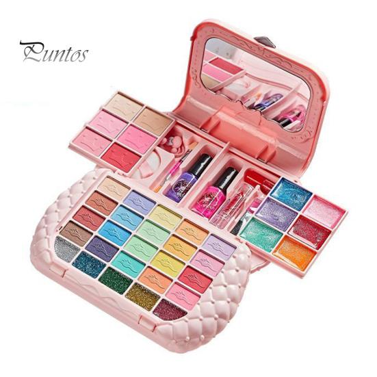 

Детский набор косметики, моющийся настоящий косметический набор, набор косметики для родителей и детей, набор для принцессы на Рождество, день рождения, для девочек 7-14 лет розовый