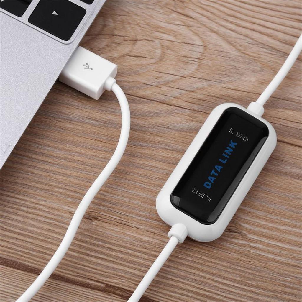 USB 2.0 480Mb/s Laptop PC To PC Online Data Link File Transfer Cable ...
