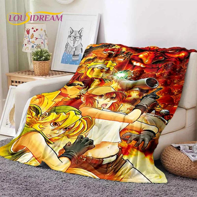 Metal Slug Classic Retro Game Cartoon Soft Flannel Blanket for Beds Bedroom Sofa Picnic,Throw Blanket for Cover Outdoor Leisure
