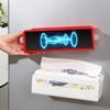 Magnetic Tissue Box Kitchen Fridge Side Storage Box No Drill Household Hand Towel Box Upside Down Tissue Rack