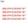 4Pcs 13x0.8cm Racing Accessories SPORT Car Sticker Wheel Hub Decal Graphic Emblem