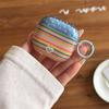 Retro Stripe Earphone Case Cute Blue Star Headphone Cover Capa for Airpdos Pro 3 Soft Protector for AirPods 4 3 2 1 Pro 2 Cases