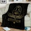 Ancient Egypt Symbol of Flannel Blanket Sofa Bed Warm Throw Blanket Travel Office Blanket Novelty Birthday Gift for Teens Adults