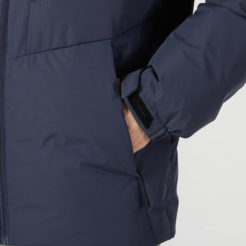 Under Armour Solid Color Casual Hooded Long Sleeve Down Jacket Breathable Sports Pants Casual Sports Set Men outerwear 23600801-013+23600703-014