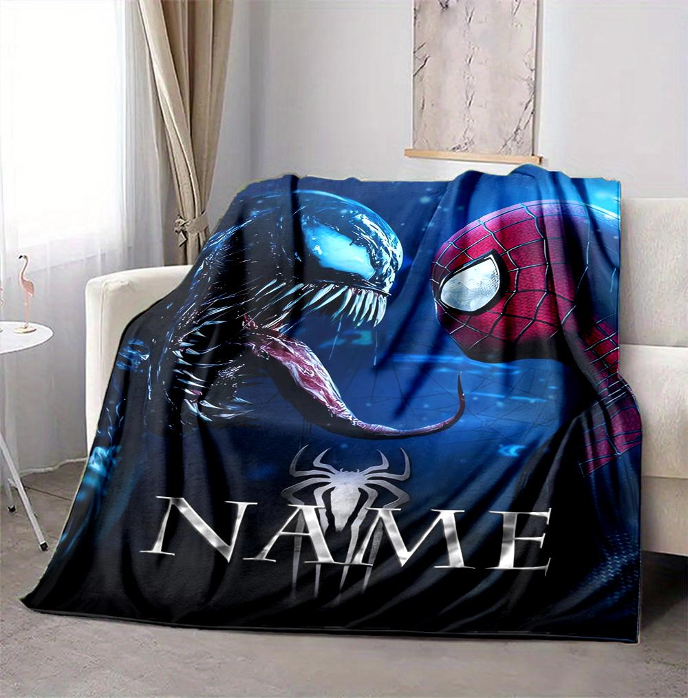 Custom Name Carnage Flannel Blanket Throw Blanket Soft Warm Sofa Bed Decor Unique Gift