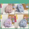 Cute Girls Backpack With Bow Pattern And Nylon For School And Travel