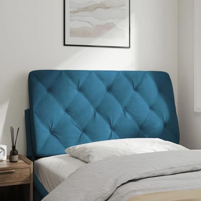 VidaXL Coussin de Tête de Lit, Oreiller de Tête de Lit avec Bandes Auto-agrippantes, Coussin Rembourré Chambre à Coucher, 374718